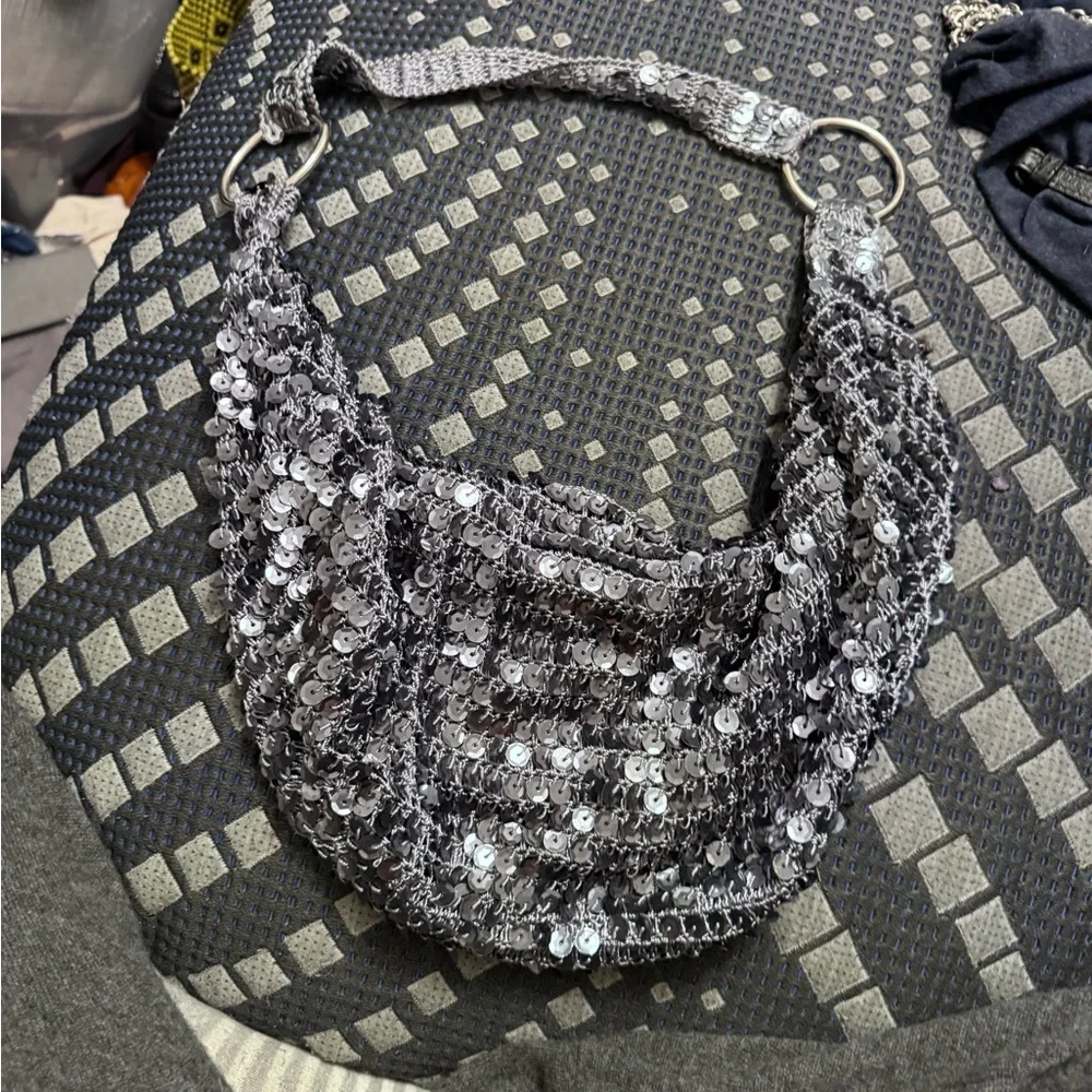 Bisou bisou Silver Sequin bag - Picture 3 of 5